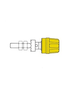 4mm-BUCHSE MIT KRALLENRAND / GELB (PK 10A)