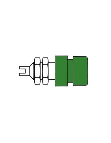 DOUILLE STANDARD 4mm ISOLEE - VERT (BIL 20)