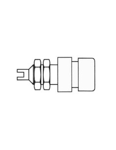 ISOLIERTE 4mm-BUCHSE, WEIß, 4mm - BIL20