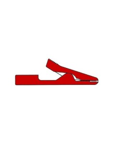 INSULATED MINIATURE CROCODILE CLIPS 2mm / RED (MA1)