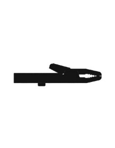 INSULATED CROCODILE CLIPS 4mm 25A / BLACK (AK 25)