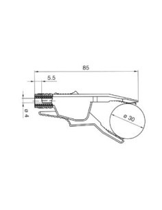 PINCE CROCODILE ISOLEE 4mm 34A - NOIR (AK2B 2540) 2
