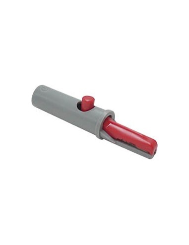 GEISOLEERDE KROKODILLENKLEM 4mm 6A / ROOD (AK 10)