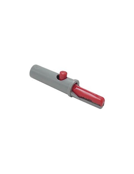 GEISOLEERDE KROKODILLENKLEM 4mm 6A / ROOD (AK 10)