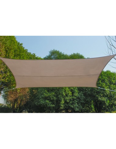 Practo Garden - Voile d'ombrage - Carré - Polyester - 5 x 5 m - Taupe