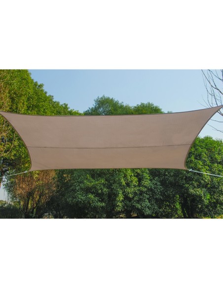 Practo Garden - Sonnensegel - Quadratisch - Polyester - 5 x 5 m - Taupe