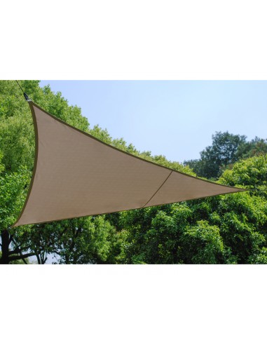 Practo Garden - Vela de sombra - Triángulo - 3,6 x 3,6 m - Topo