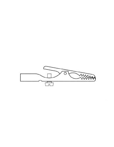 NICKEL-PLATED STEEL CROCODILE CLIP 4mm (AGS 20)