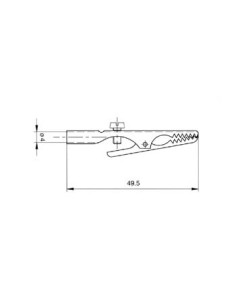 PINCE DE DERIVATION EN ACIER NICKELE 4mm (AGS20) 2
