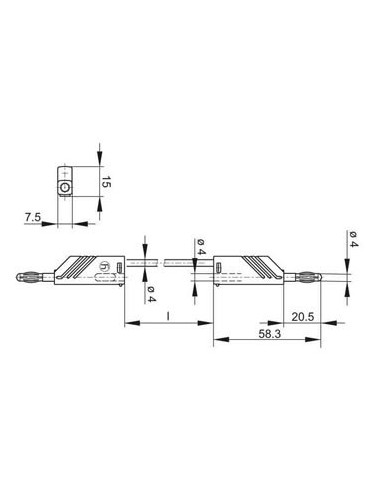 CORDON DE MESURE 4mm 100cm - BLEU (MLN-SIL 100/1)