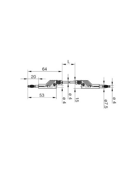 MEETSNOER 4mm 100cm / GEEL (MLN-SIL 100/1)