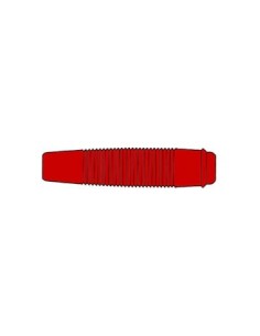 CONNECTEUR ISOLE POUR BROCHE Ø4mm - ROUGE (KUN30)