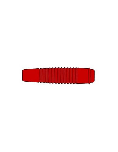 INSULATED FLEXIBLE COUPLING FOR 4mm PLUG / RED (KUN 30)