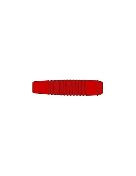 INSULATED FLEXIBLE COUPLING FOR 4mm PLUG / RED (KUN 30)