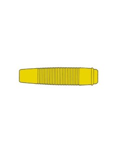 ISOLIERTE, BIEGSAME KUPPLUNG FÜR 4 mm-STECKER - GELB (KUN...
