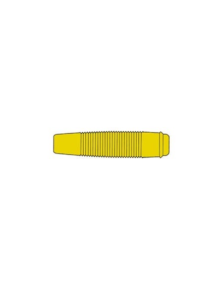 INSULATED FLEXIBLE COUPLING FOR 4mm PLUG / YELLOW (KUN 30)