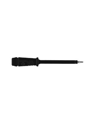 INSULATED TEST PROBE 4mm WITH SLENDER STAINLESS STEEL TIP / BLACK (PRÜF 2)