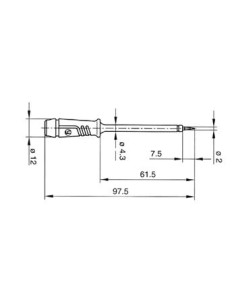 INSULATED TEST PROBE 4mm WITH SLENDER STAINLESS STEEL TIP... 2