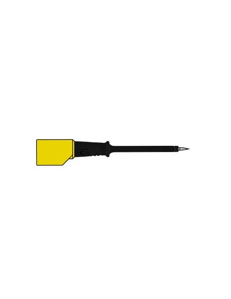 BERÜHRUNGSGESCHÜTZTE PRÜFSPITZE 4mm MIT EDELSTAHLSPITZE / SCHWARZ (PRÜF 2S)