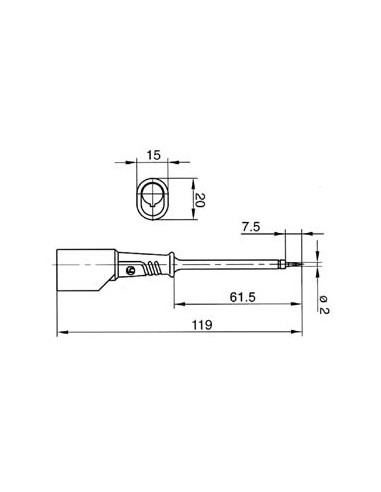 BERÜHRUNGSGESCHÜTZTE PRÜFSPITZE 4mm MIT...