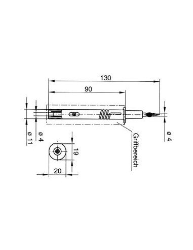 SAFETY DUAL FUNCTION TEST PROBE 4mm / BLACK...