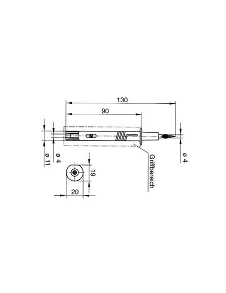 POINTE DE TOUCHE 4mm IEC1010 - NOIR (PRÜF 2700)