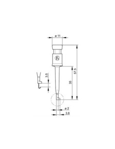 MINIATUUR KLEMTESTPEN MET SOLDEERAANSLUITING (KLEPS 2) -... 2