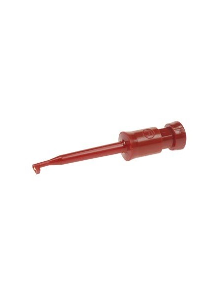 MINIATUUR KLEMTESTPEN MET SOLDEERAANSLUITING (KLEPS 2) - ROOD