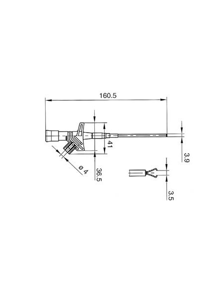 SAFETY CLAMP TYPE WITH FLEXIBLE SHAFT / BLACK (KLEPS 2600)