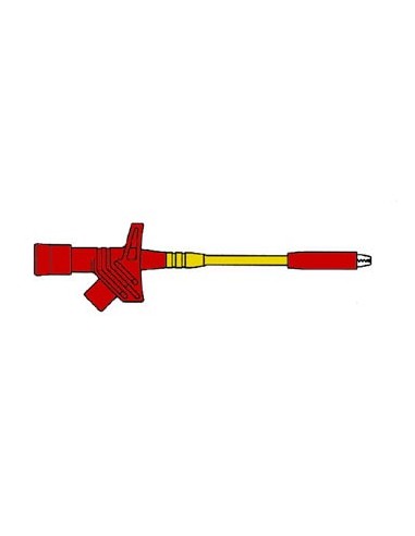 SONDA DE PRUEBA TIPO ABRAZADERA - AMPLIA APERTURA - MORDAZAS DE SUJECIÓN / ROJA (KLEPS 2800)