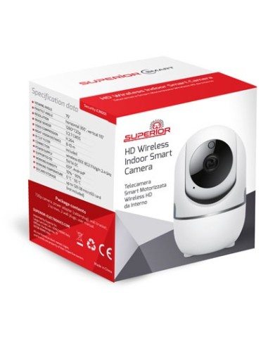 Superior DRAADLOZE FULL HD SLIMME BINNENCAMERA