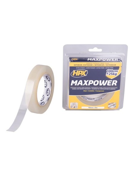 Max Power Transparent mounting tape - 19mm x 5m