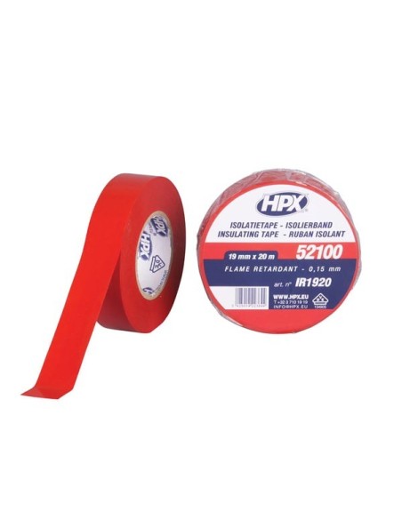 PVC insulating tape VDE - red 19mm x 20m