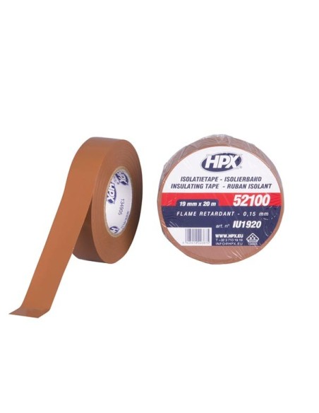PVC insulating tape VDE - brown 19mm x 20m