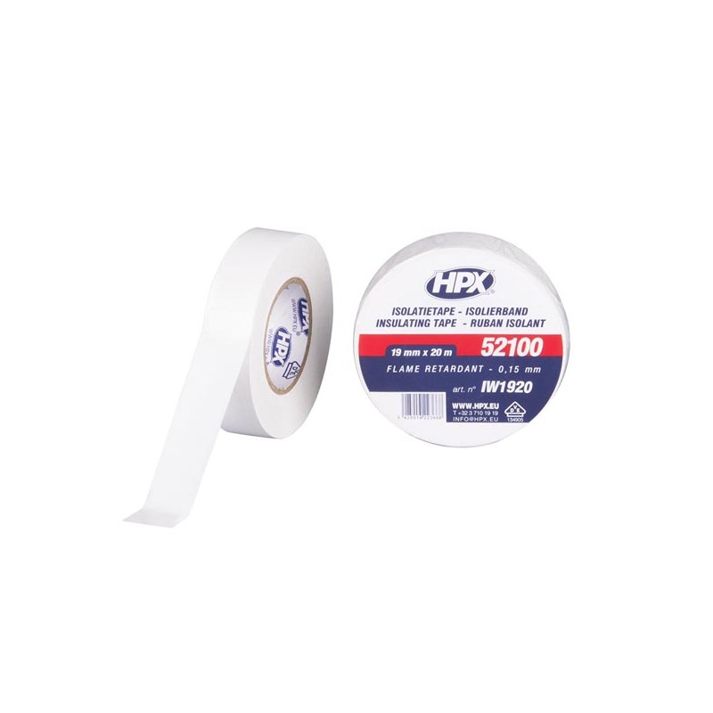 PVC insulating tape VDE - white 19mm x 20m