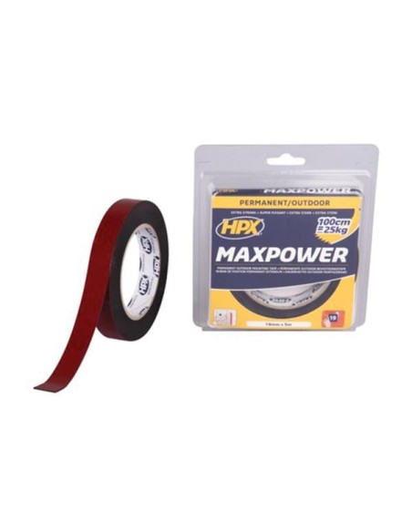 Max Power Outdoor mounting tape - black 19mm x 5m