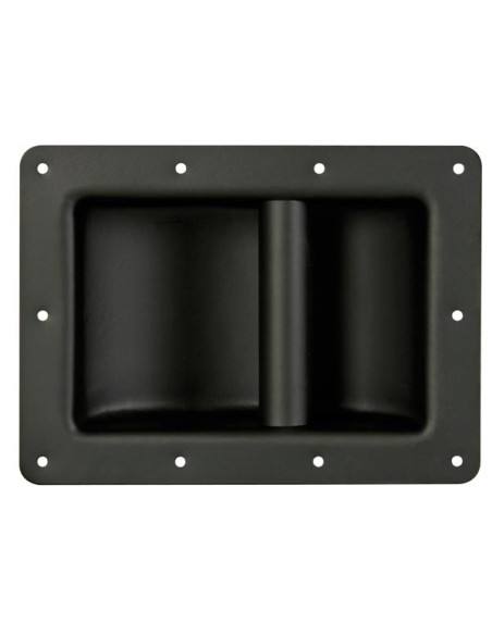 POIGNÉE ROBUSTE POUR ENCEINTES, NOIR MÉTALLIQUE, 220 x 160mm