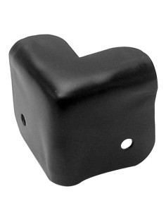 LAUTSPRECHERSCHUTZECKE, SCHWARZES METALL,  38 x 38mm x 90°