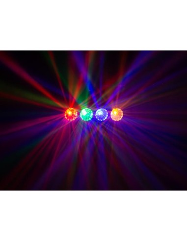LED DJ FLOWER EFFECT - 4 x 3 W RGBA