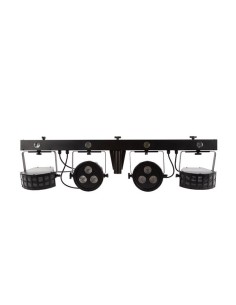 COMPACTE DJ-LICHTSET - 2 LED-PAR + 2 DERBY