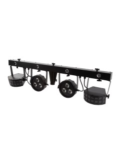 COMPACTE DJ-LICHTSET - 2 LED-PAR + 2 DERBY 2