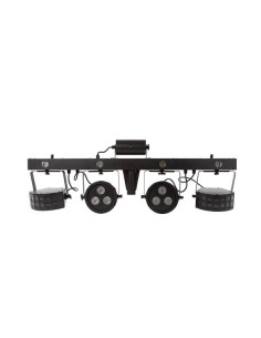 COMPACTE DJ-LICHTSET MET LASER - 2 LED-PAR + 2 DERBY