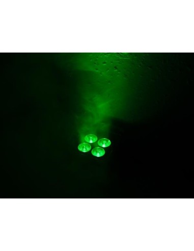 LED-VLOER / TRUSS-SPOT - 4 x 4 W RGB-UV - ZWART