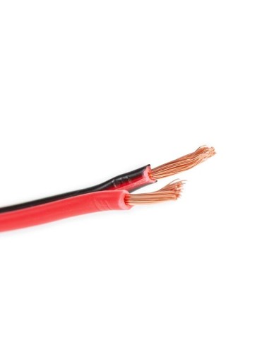 LUIDSPREKERKABEL - ROOD/ZWART - 2 x 0.75 mm² -...