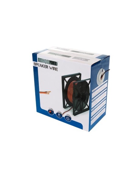 CÂBLE HAUT-PARLEUR - ROUGE/NOIR - 2 x 0.75 mm² - 100 m