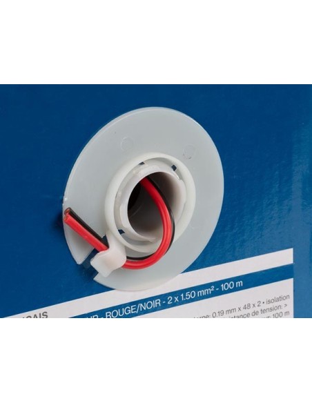 CÂBLE HAUT-PARLEUR - ROUGE/NOIR - 2 x 1.50 mm² - 100 m