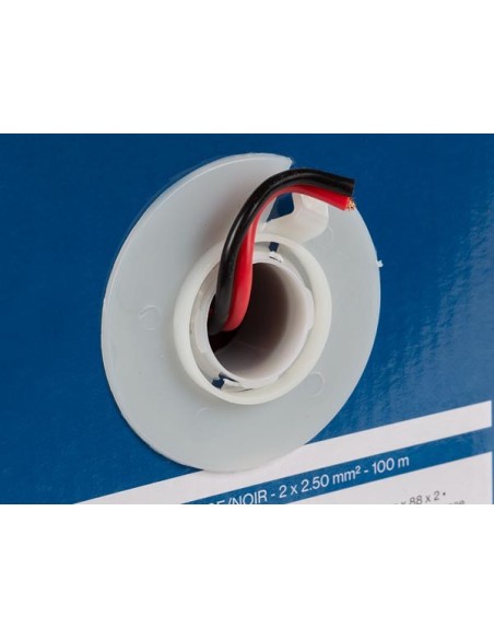 CÂBLE HAUT-PARLEUR - ROUGE/NOIR - 2 x 2.50 mm² - 100 m