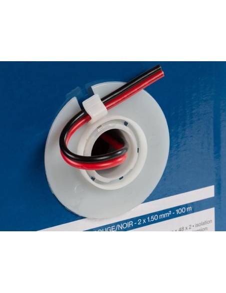 CCA-LAUTSPRECHERKABEL - ROT/SCHWARZ - 2 x 1.50 mm² - ROLLE 100 m