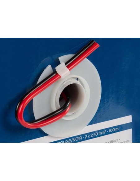 CCA-LAUTSPRECHERKABEL - ROT/SCHWARZ - 2 x 2.50 mm² - ROLLE 100 m