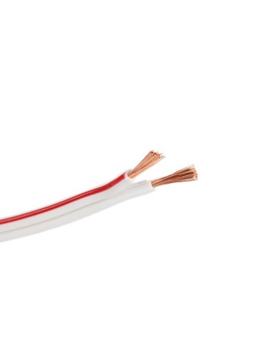 SPEAKER WIRE - WHITE - 2 x 0.75 mm² - 100 m